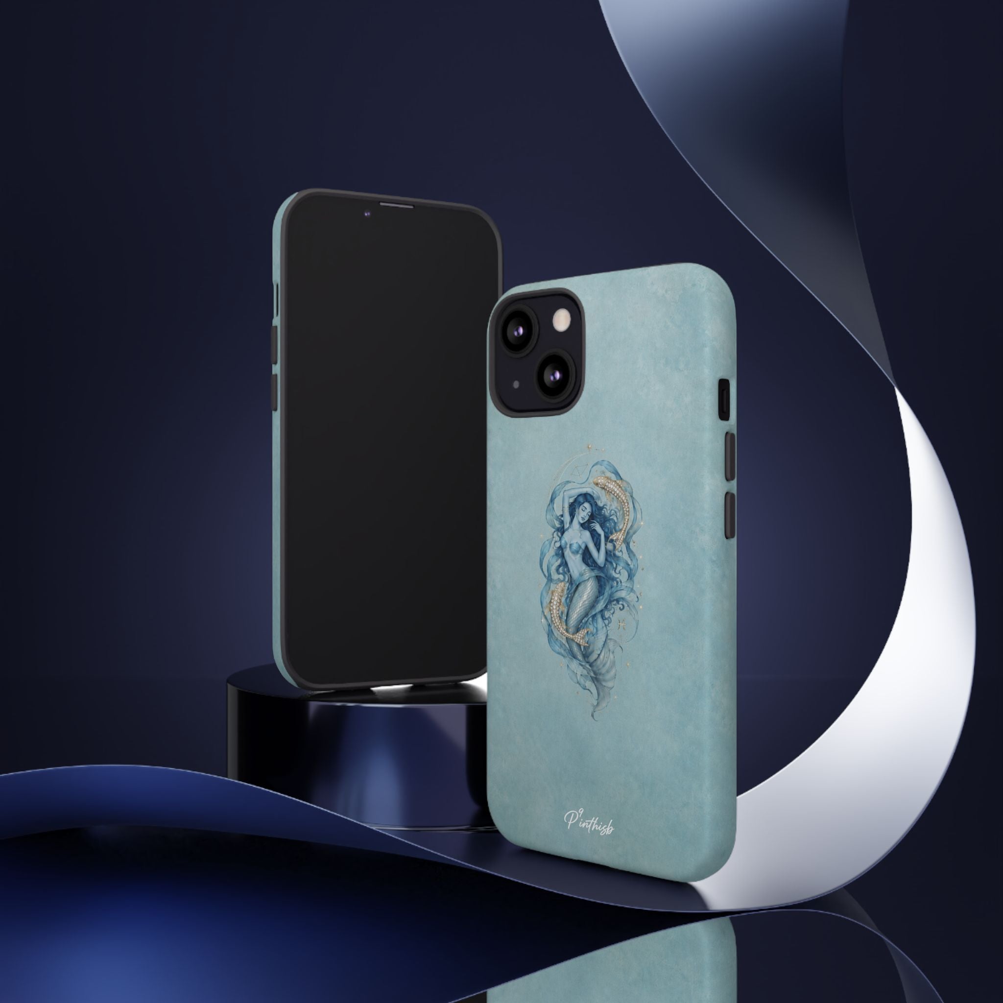 Pisces Zodiac Glitter Phone Case