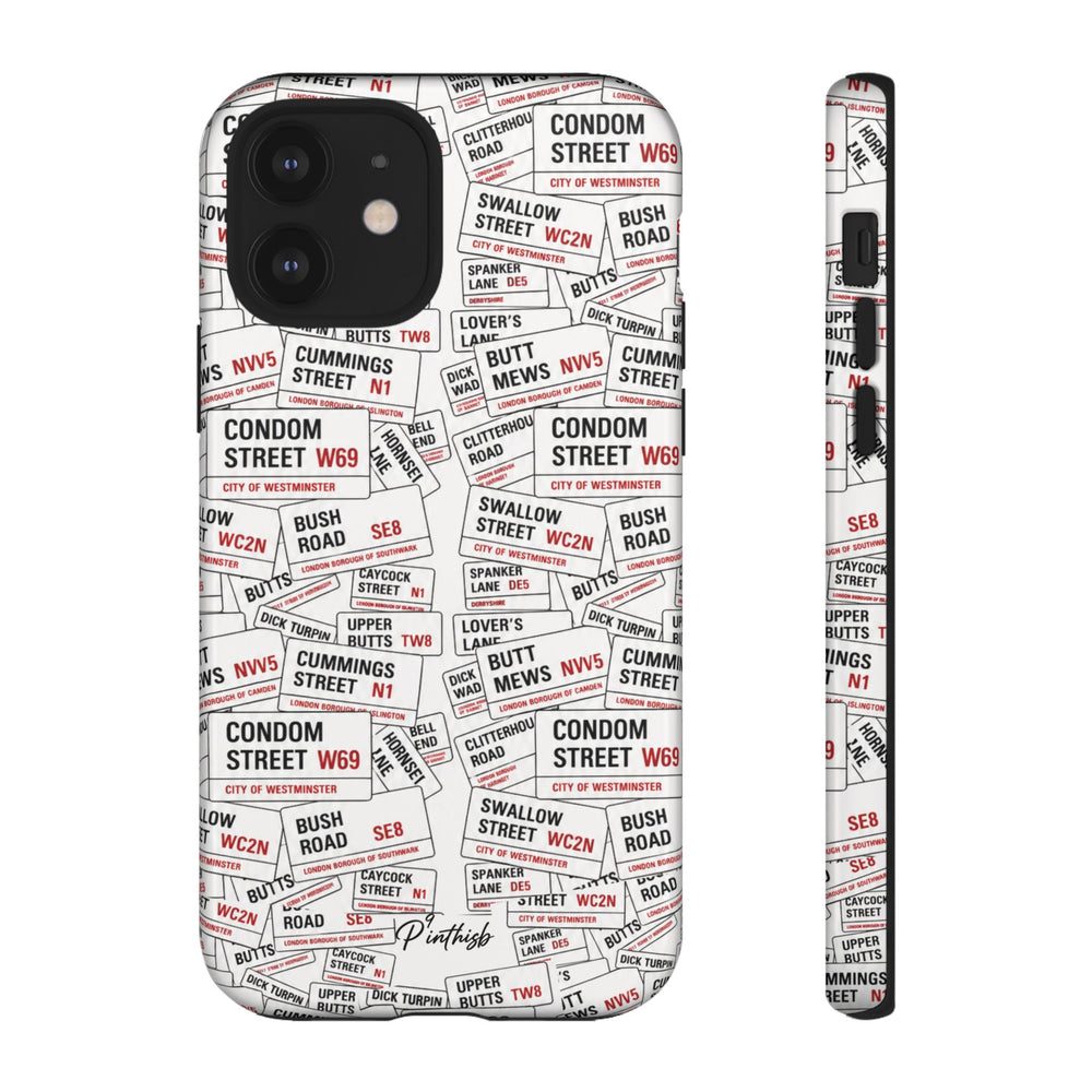 Cheeky London Street Signs Phone Case