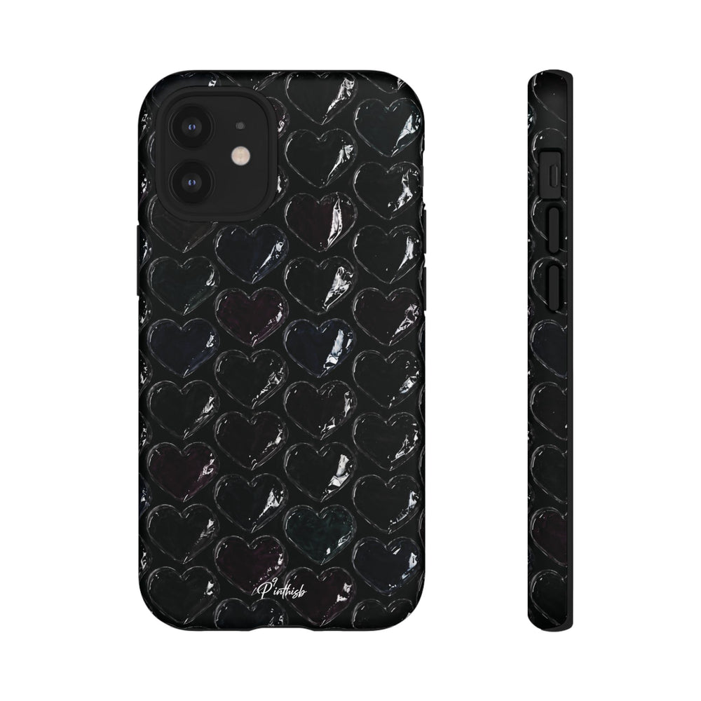 Black Pop Hearts Tough Case