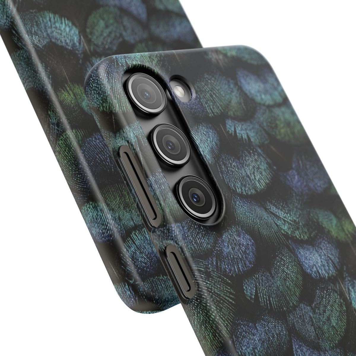 Iridescent Feather Snap Case