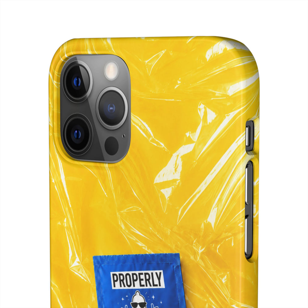 "Properly Protected" Graphic Snap Phone Case