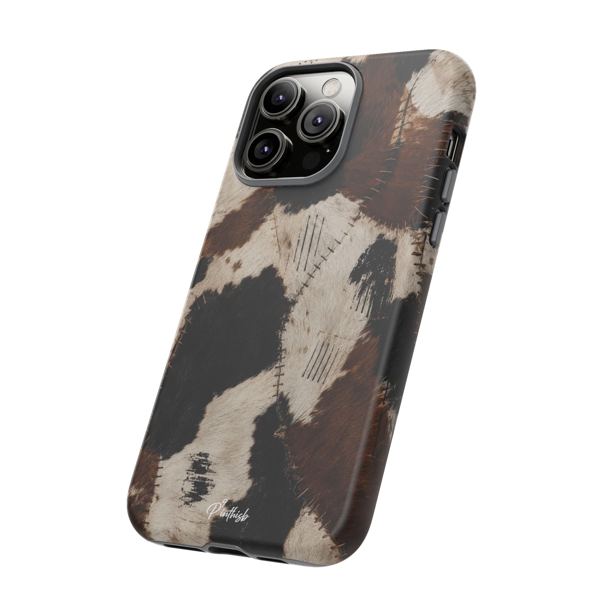 Brown & Black Animal Print Tough Case