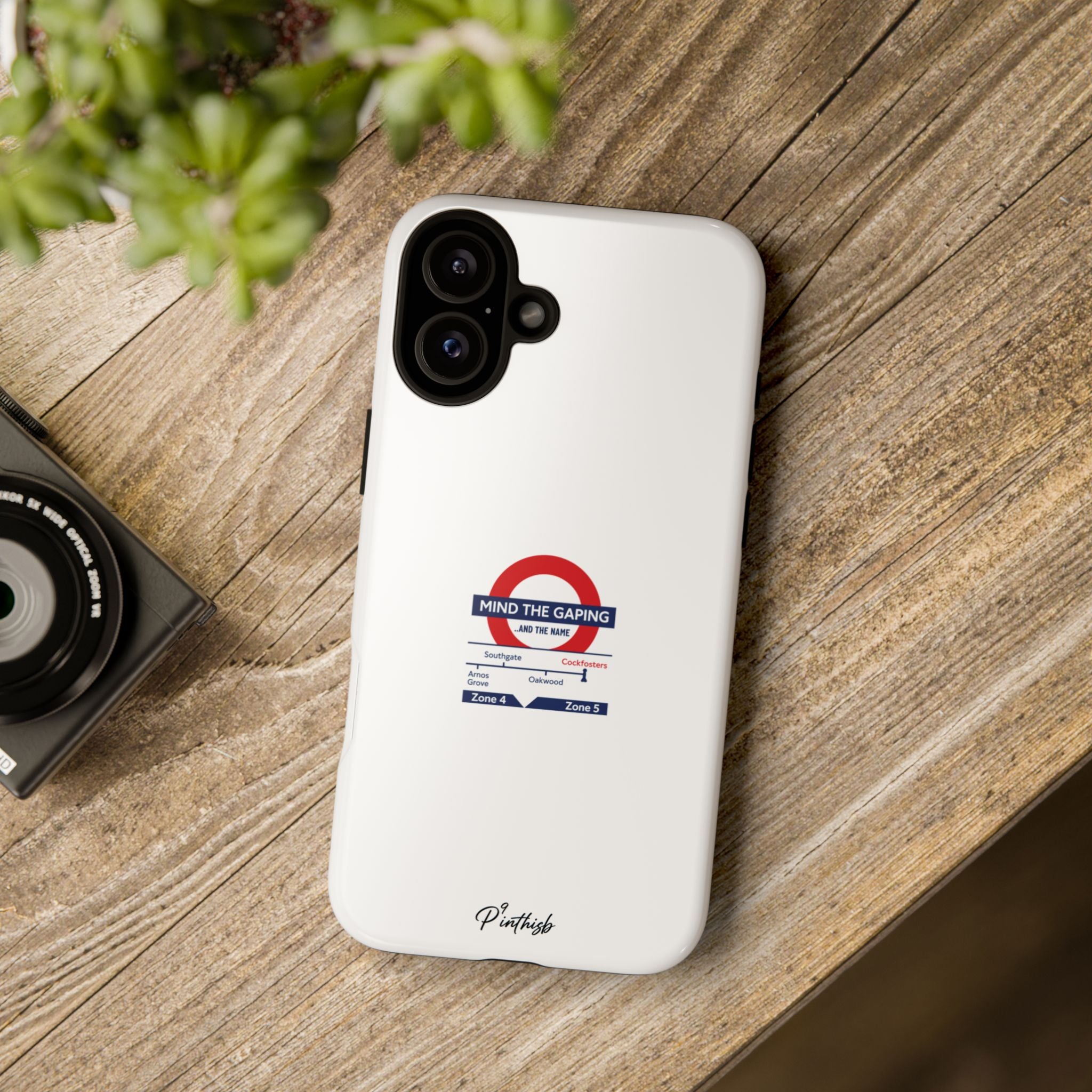 "Mind the Gaping" London Tube Parody Phone Case