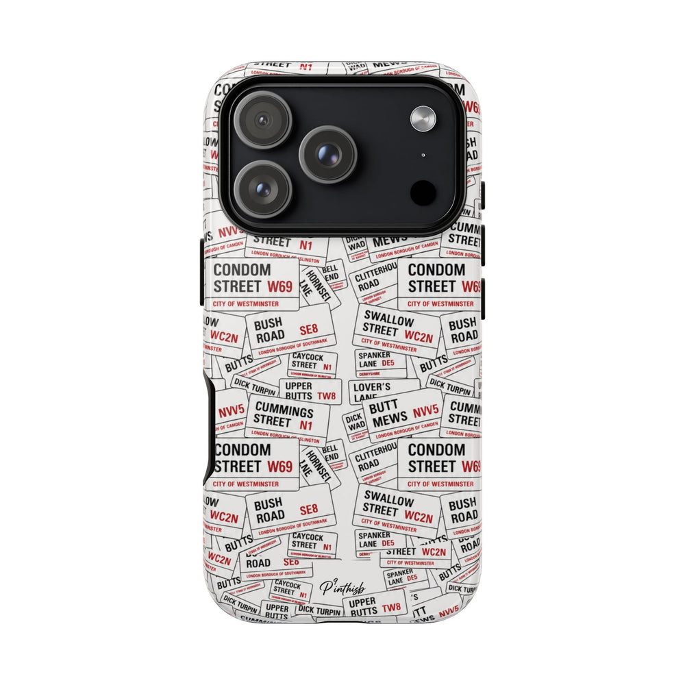 Cheeky London Street Signs Phone Case