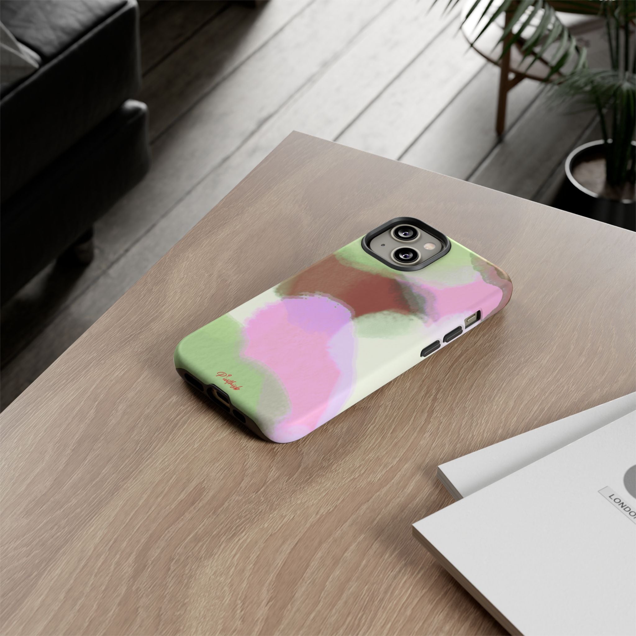 Abstract Pastel Camouflage Tough Phone Case