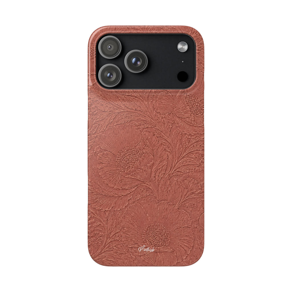 Embossed Floral Snap Case