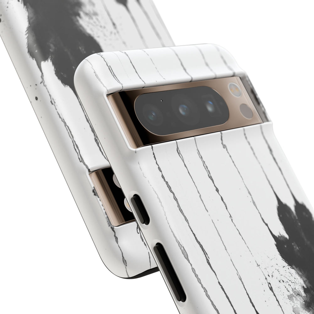 Black Ink Paw Print Tough Case