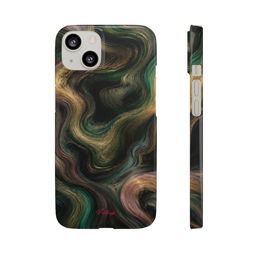 Marbled Forest Snap Phone Case