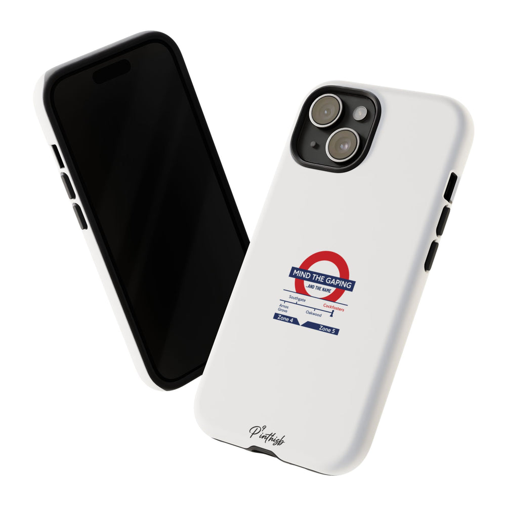 "Mind the Gaping" London Tube Parody Phone Case