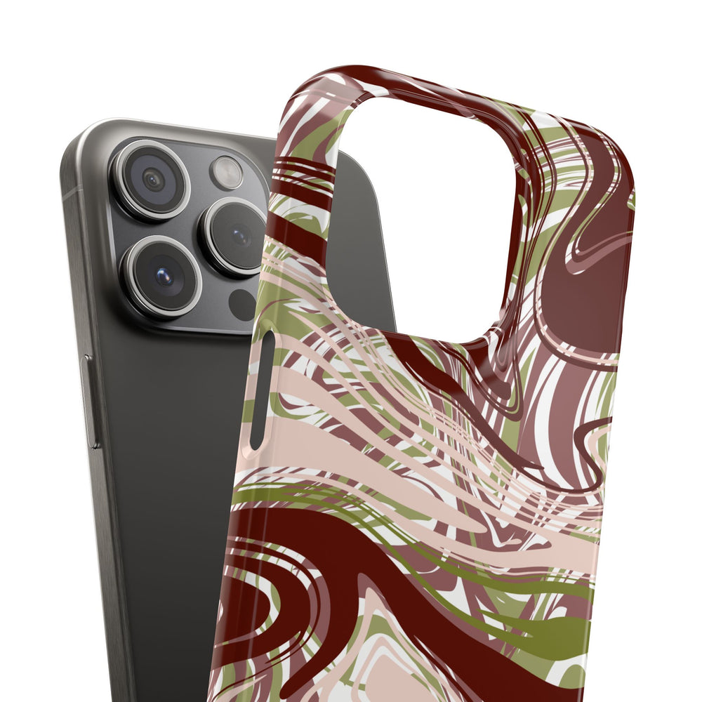 Abstract Marbled Snap Phone Case