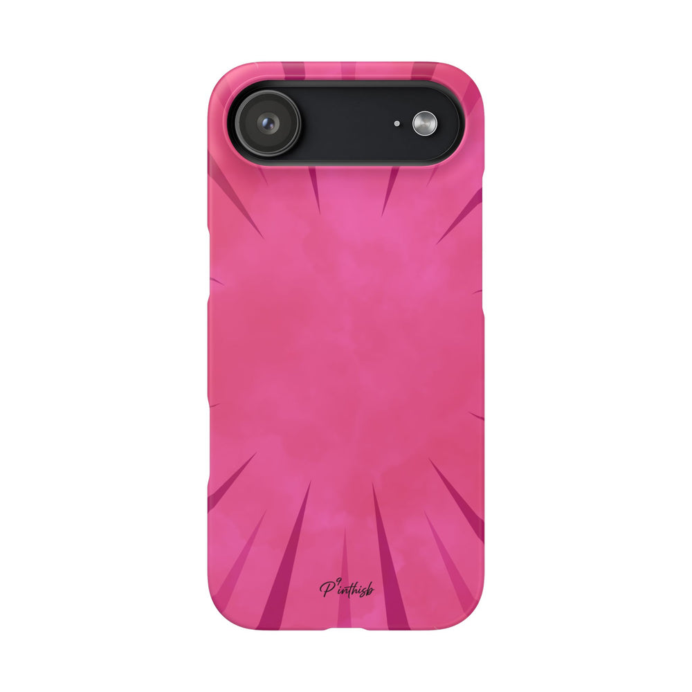 Pink Burst Snap Phone Case
