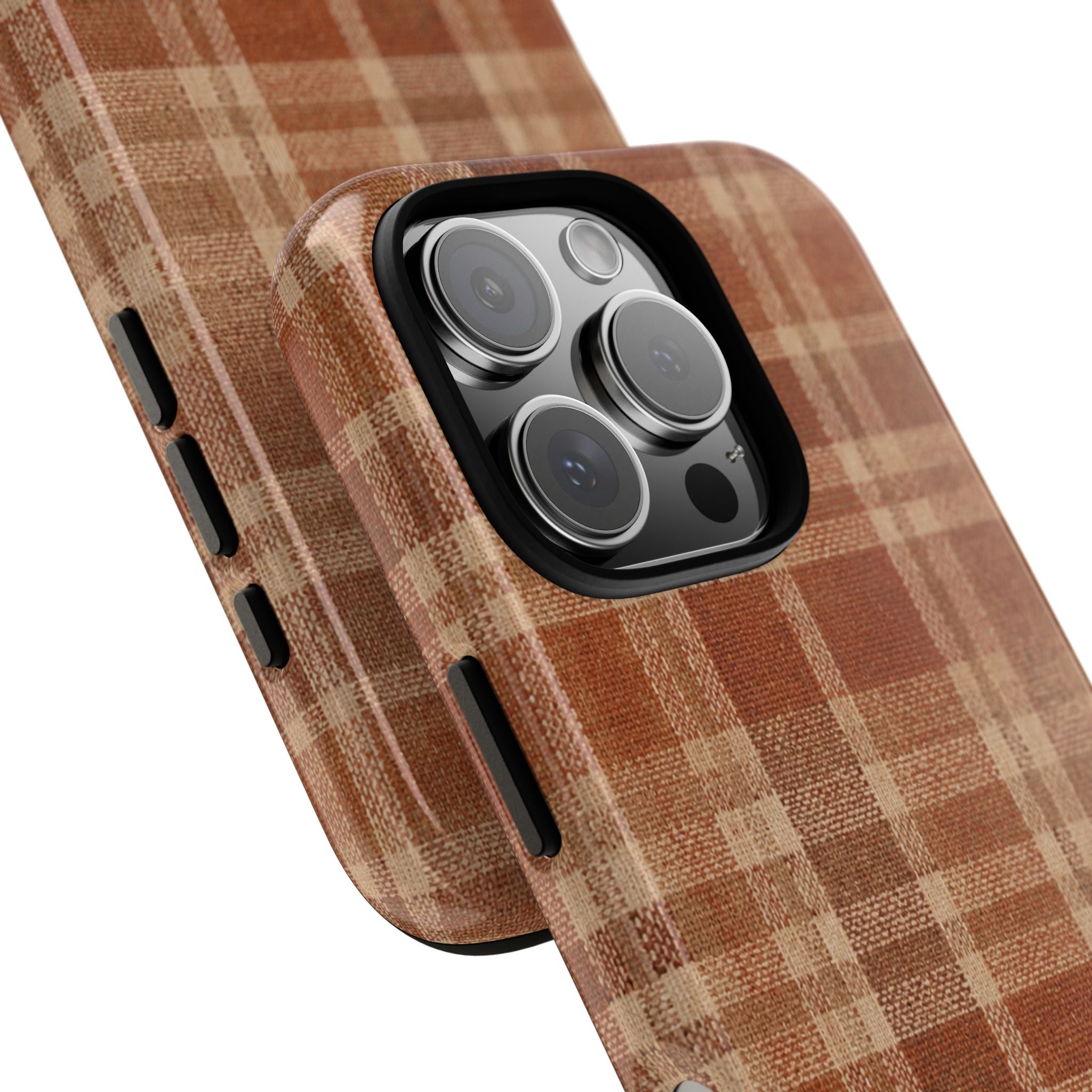Rustic Brown Cozy Plaid Tough Case