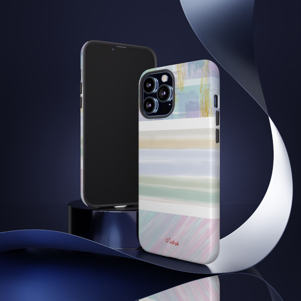 Pastel Stripe Tough Phone Case