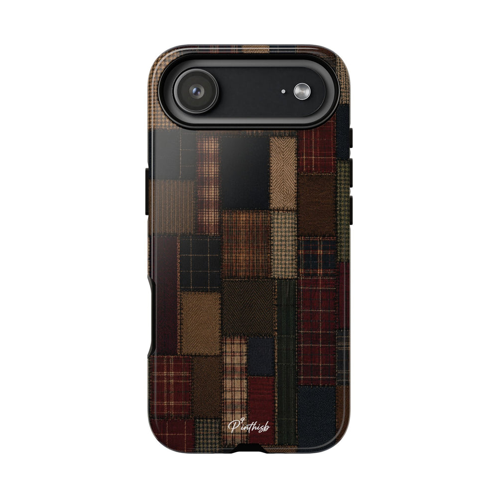 Plaid Patchwork Tough Phone Case
