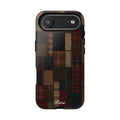 Plaid Patchwork Tough Phone Case