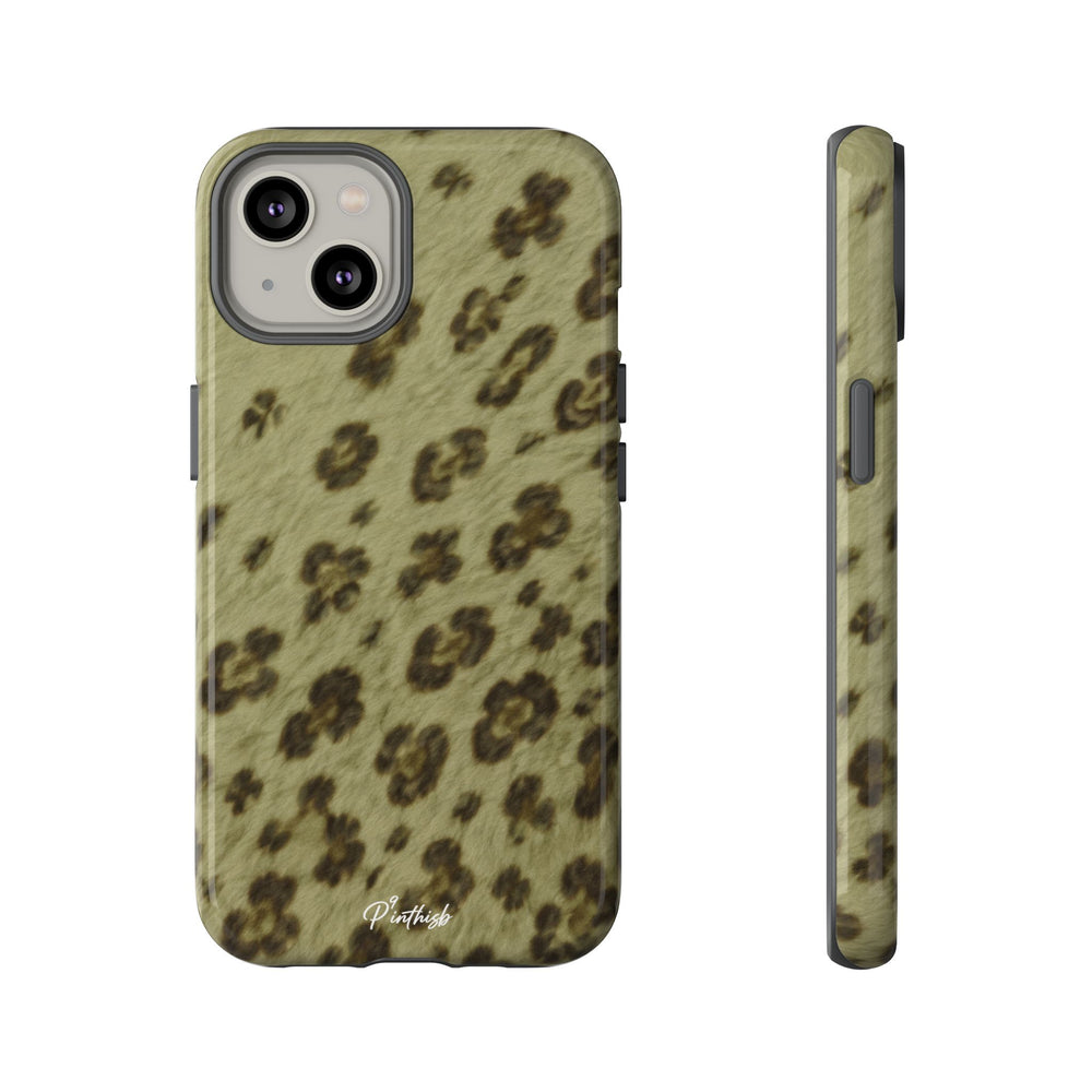 Olive Leopard Print Tough Case