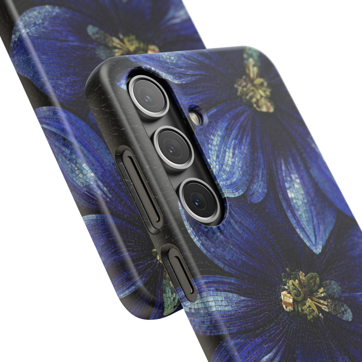 Blue Floral Snap Case