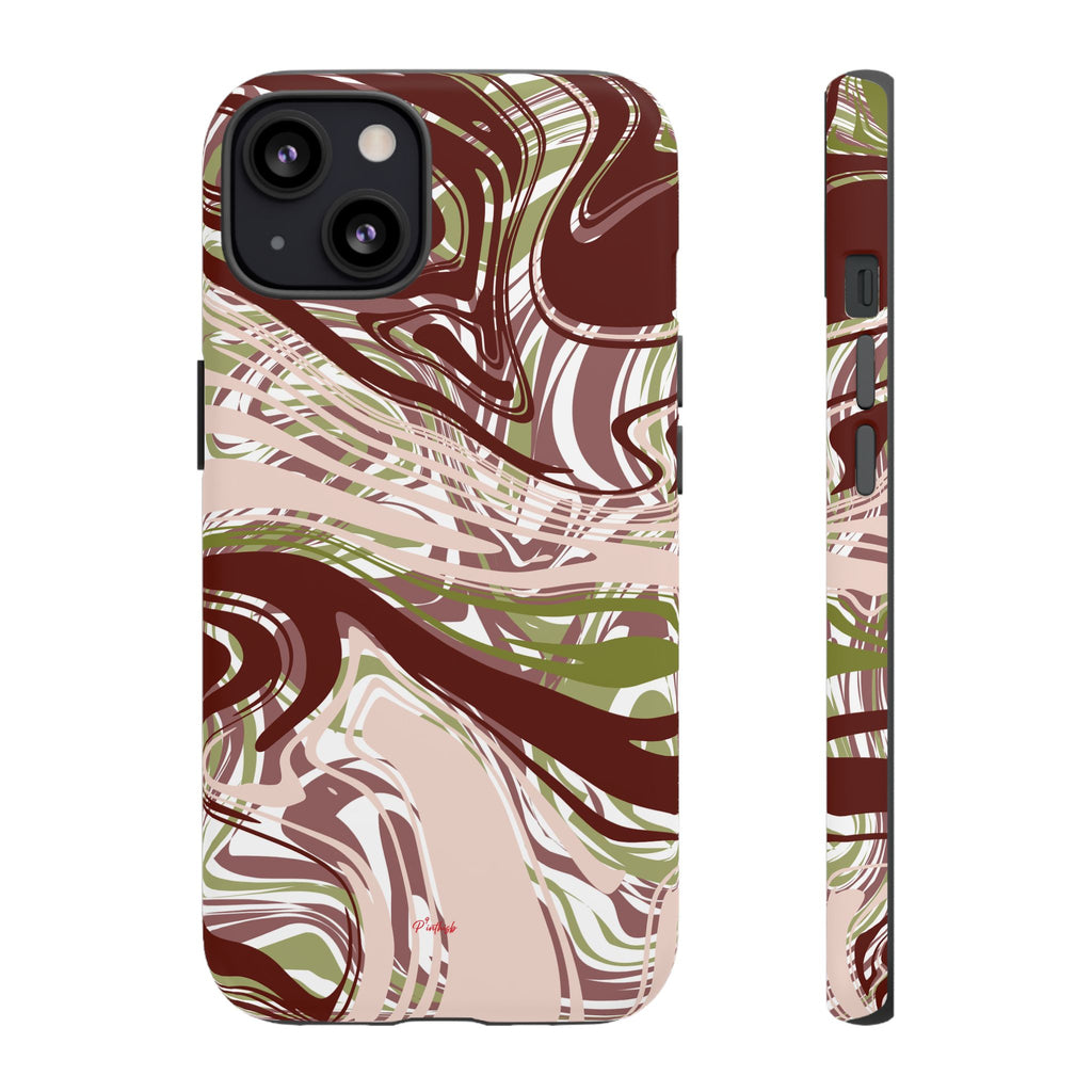 Abstract Marbled Tough Phone Case