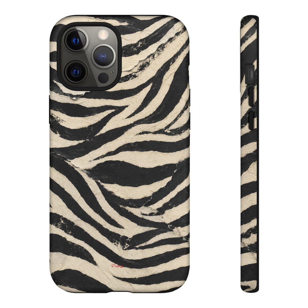 Wavy Peach & Mauve Tough Case