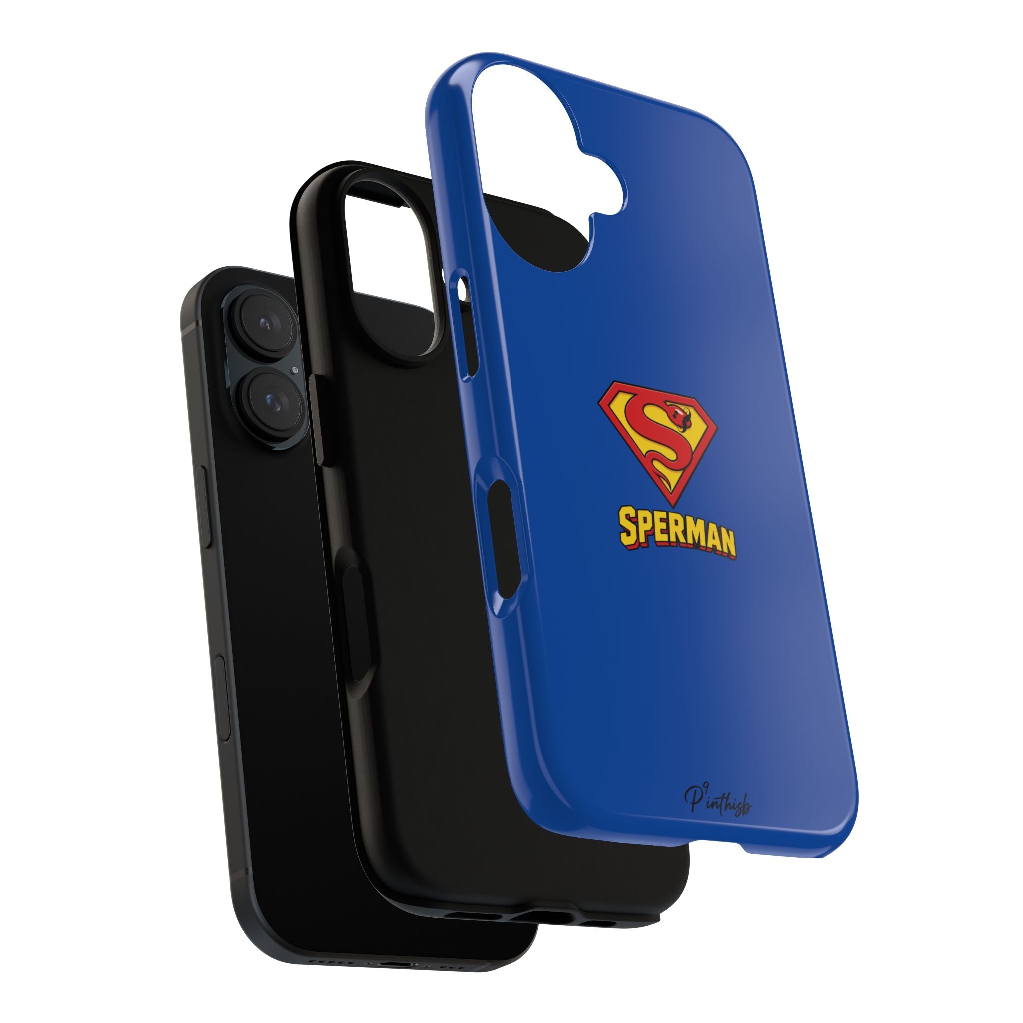 "SPERMAN" Parody Logo Tough Phone Case