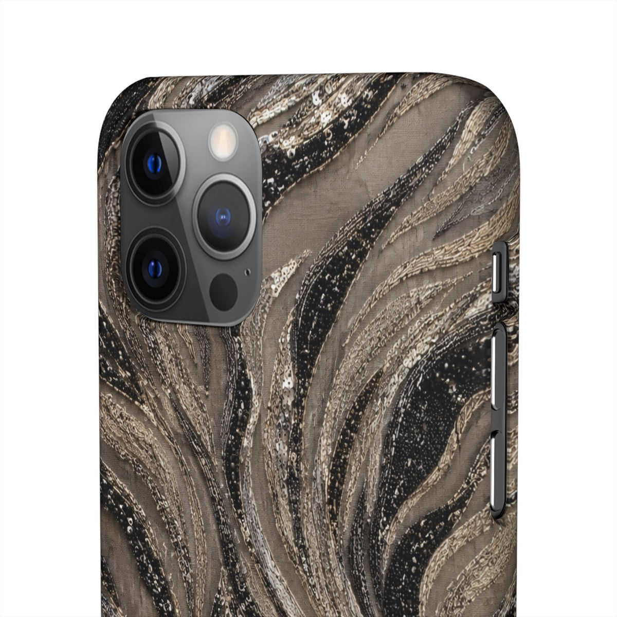 Neutral Swirl Protective Snap Case