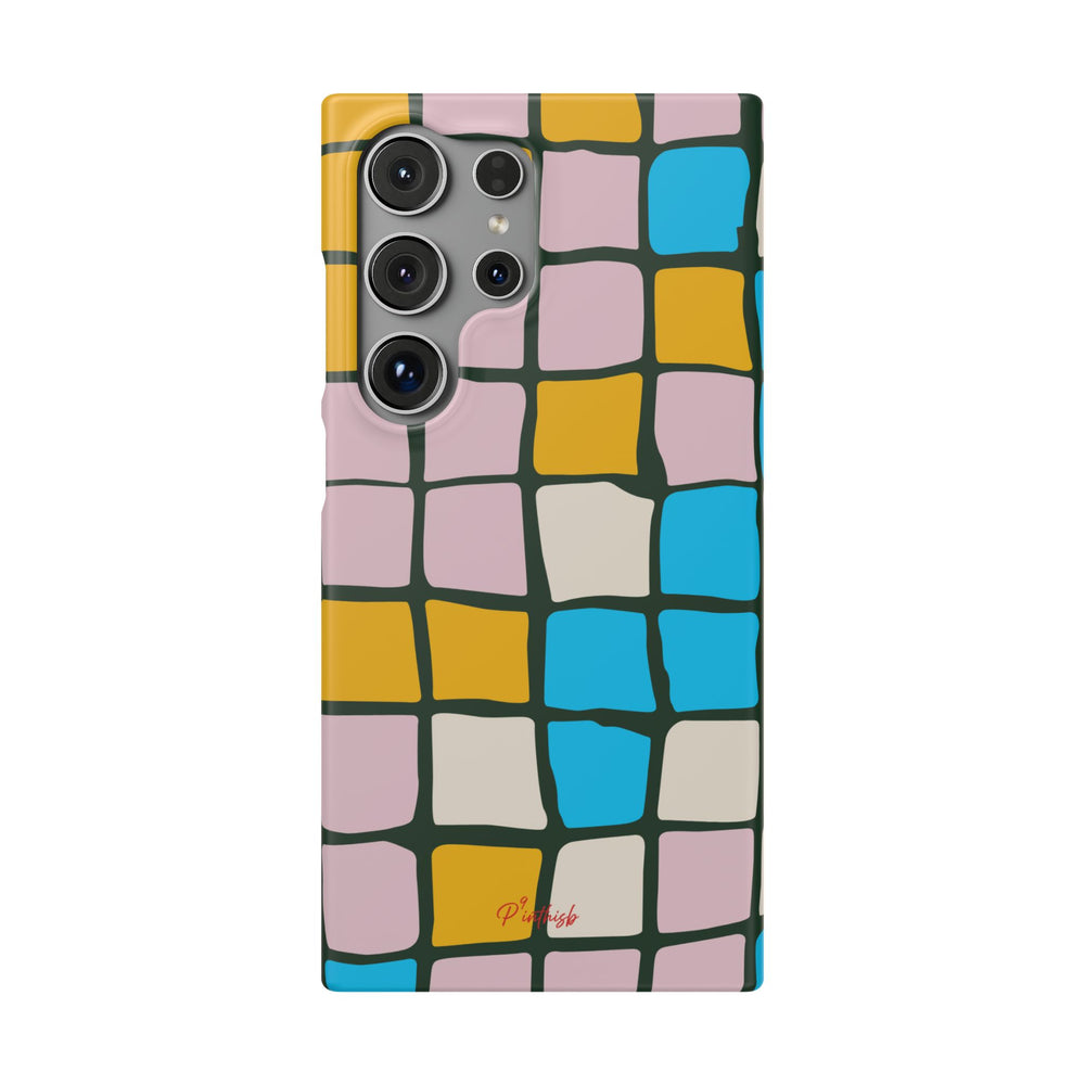 Color Grid Snap Phone Case