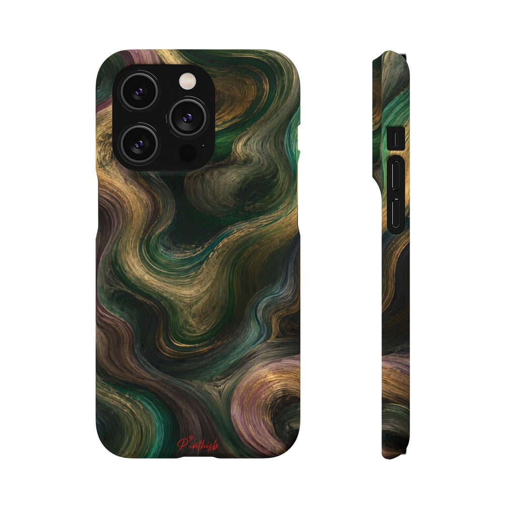 Marbled Forest Snap Phone Case