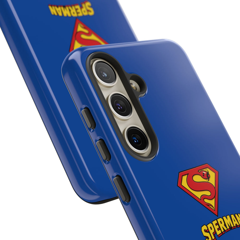 "SPERMAN" Parody Logo Tough Phone Case