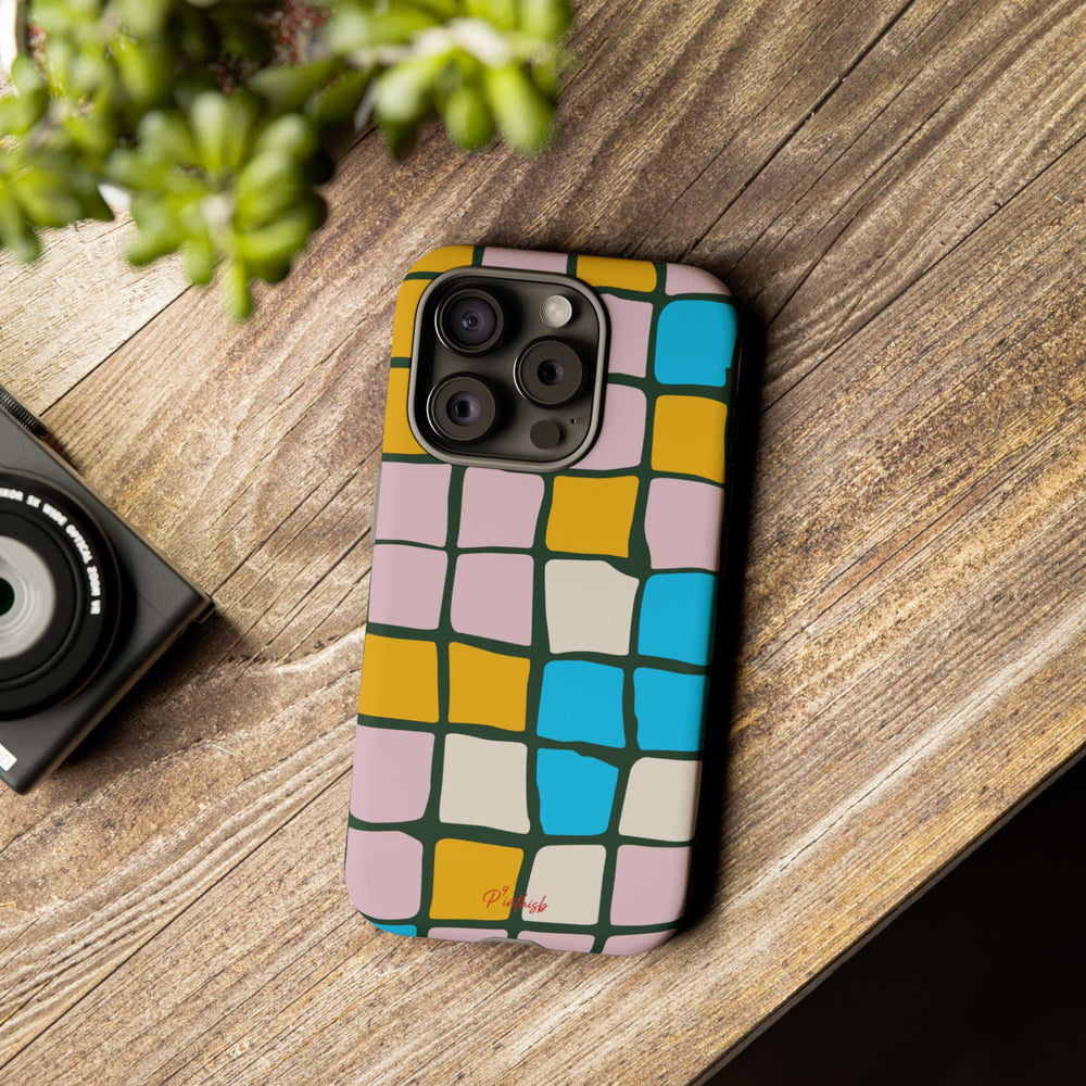 Color Grid Tough Phone Case