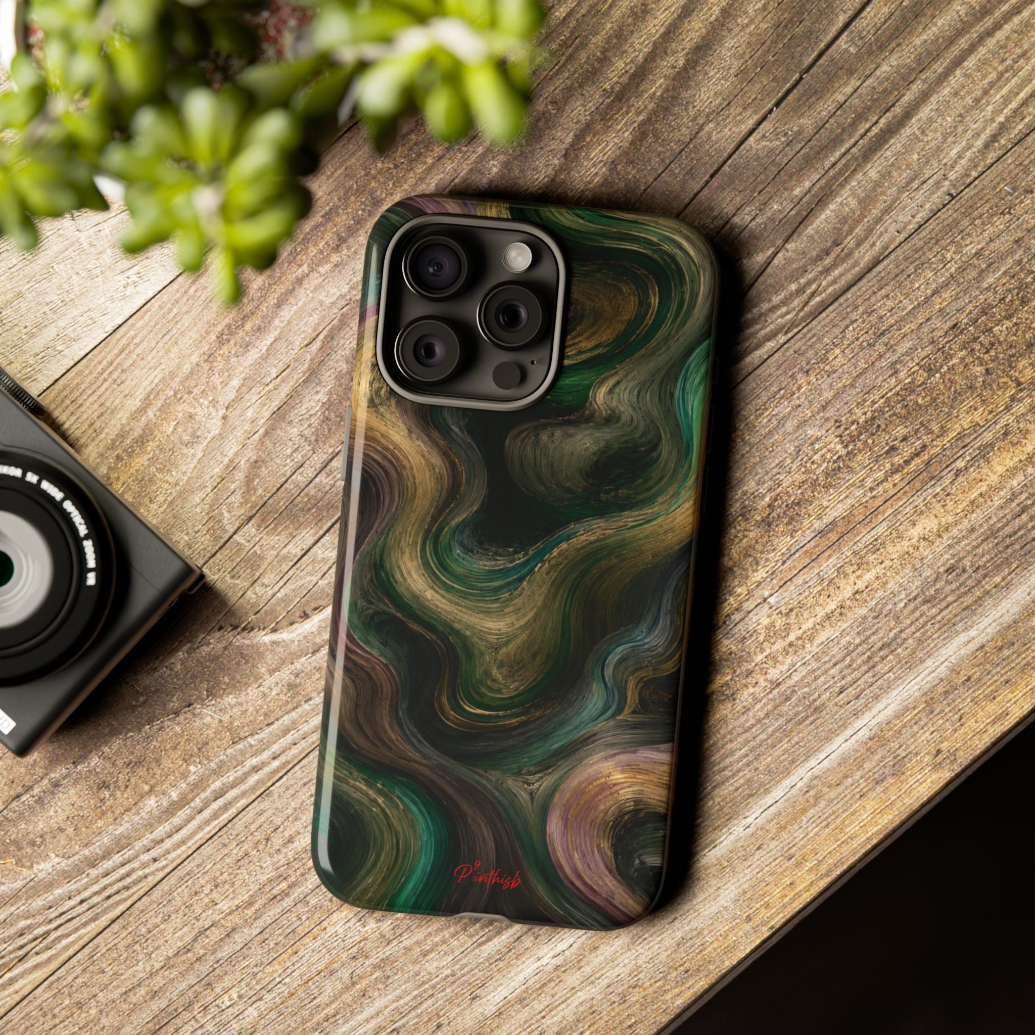 Marbled Forest Tough Phone Case