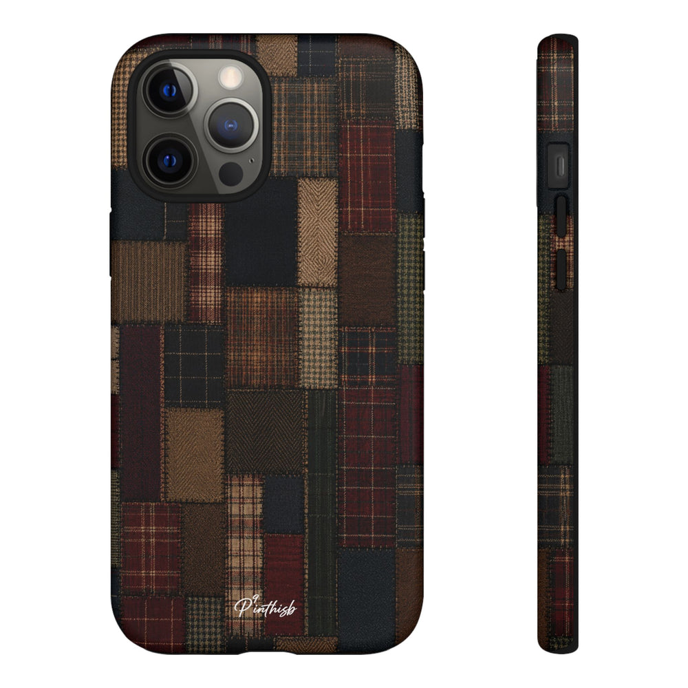 Plaid Patchwork Tough Phone Case