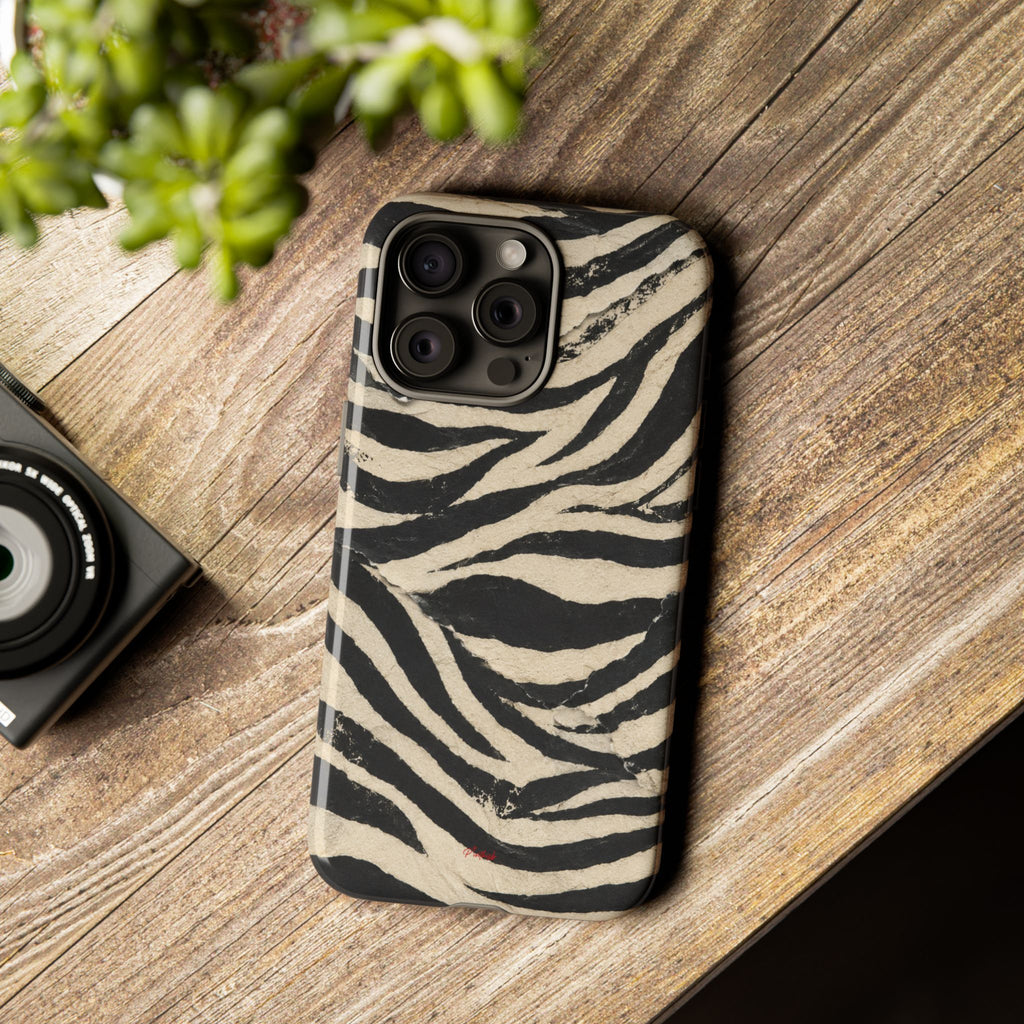 Wavy Peach & Mauve Tough Case