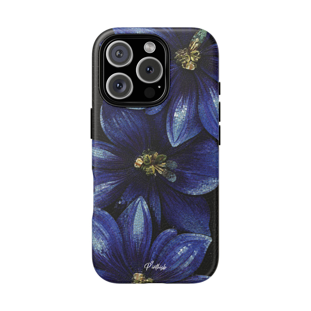 Blue Floral Tough Case