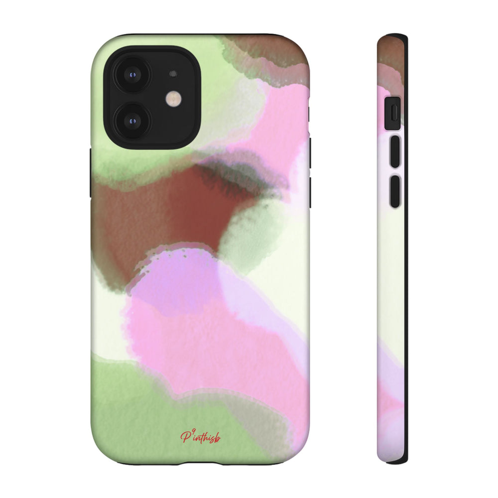 Abstract Pastel Camouflage Tough Phone Case