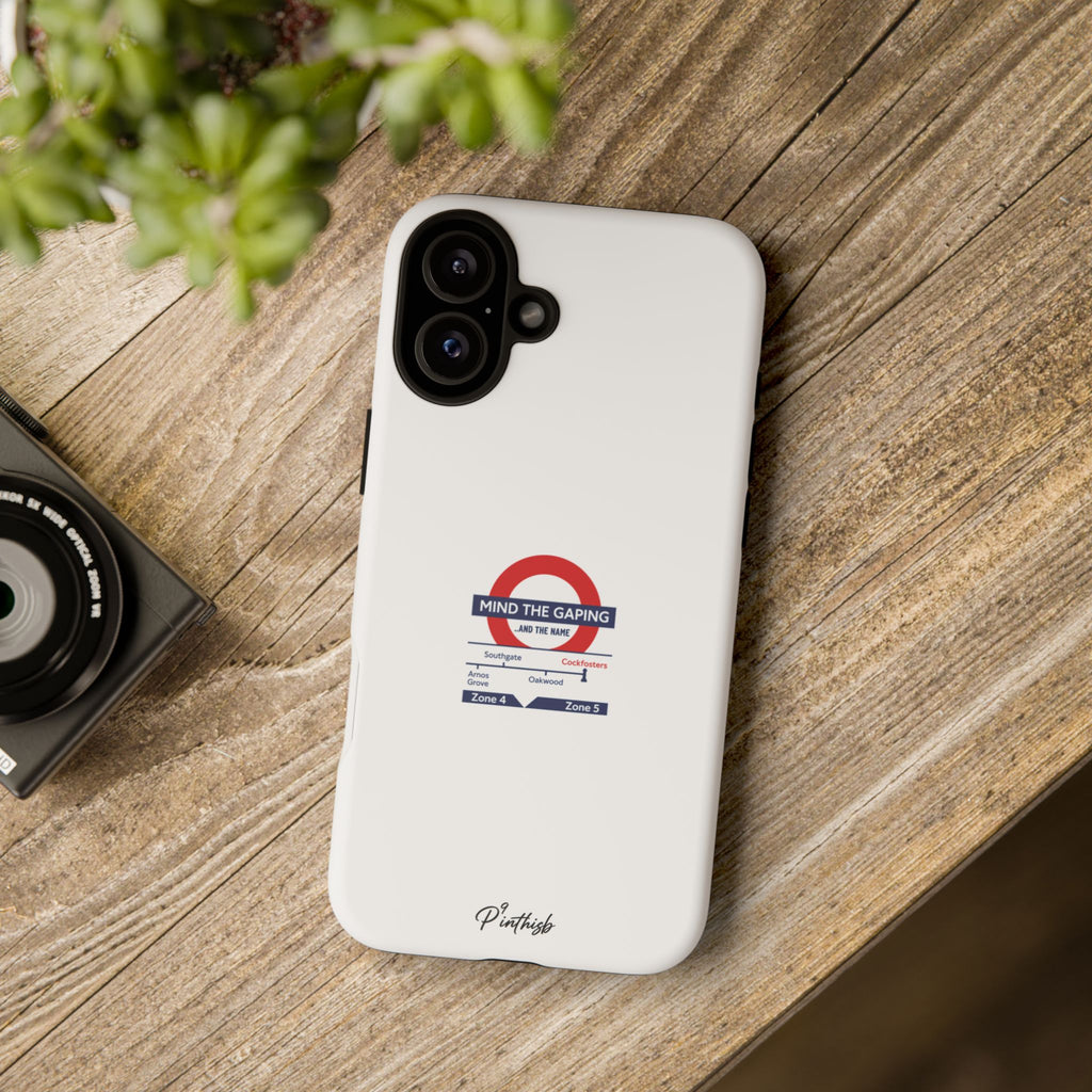 "Mind the Gaping" London Tube Parody Phone Case