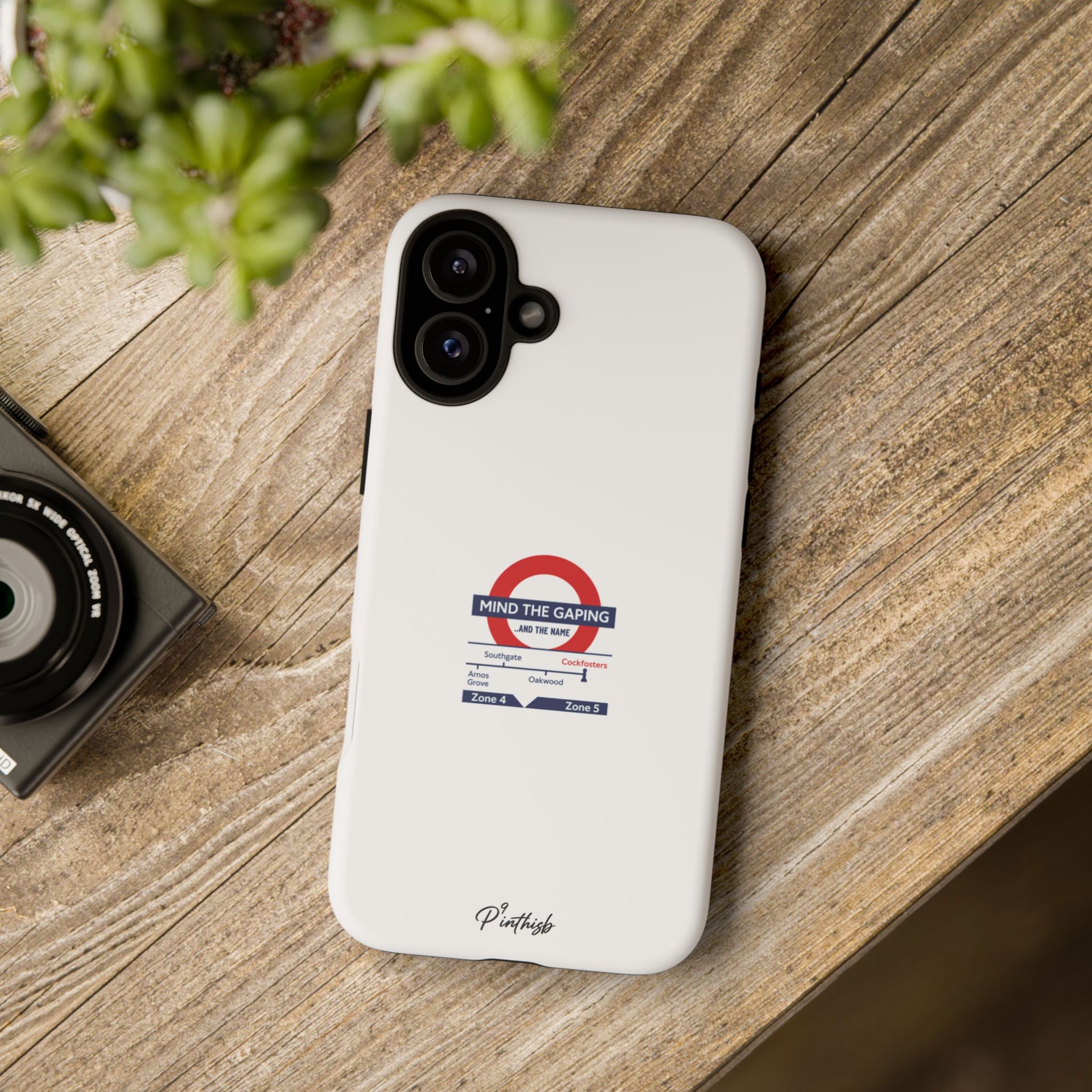 "Mind the Gaping" London Tube Parody Phone Case
