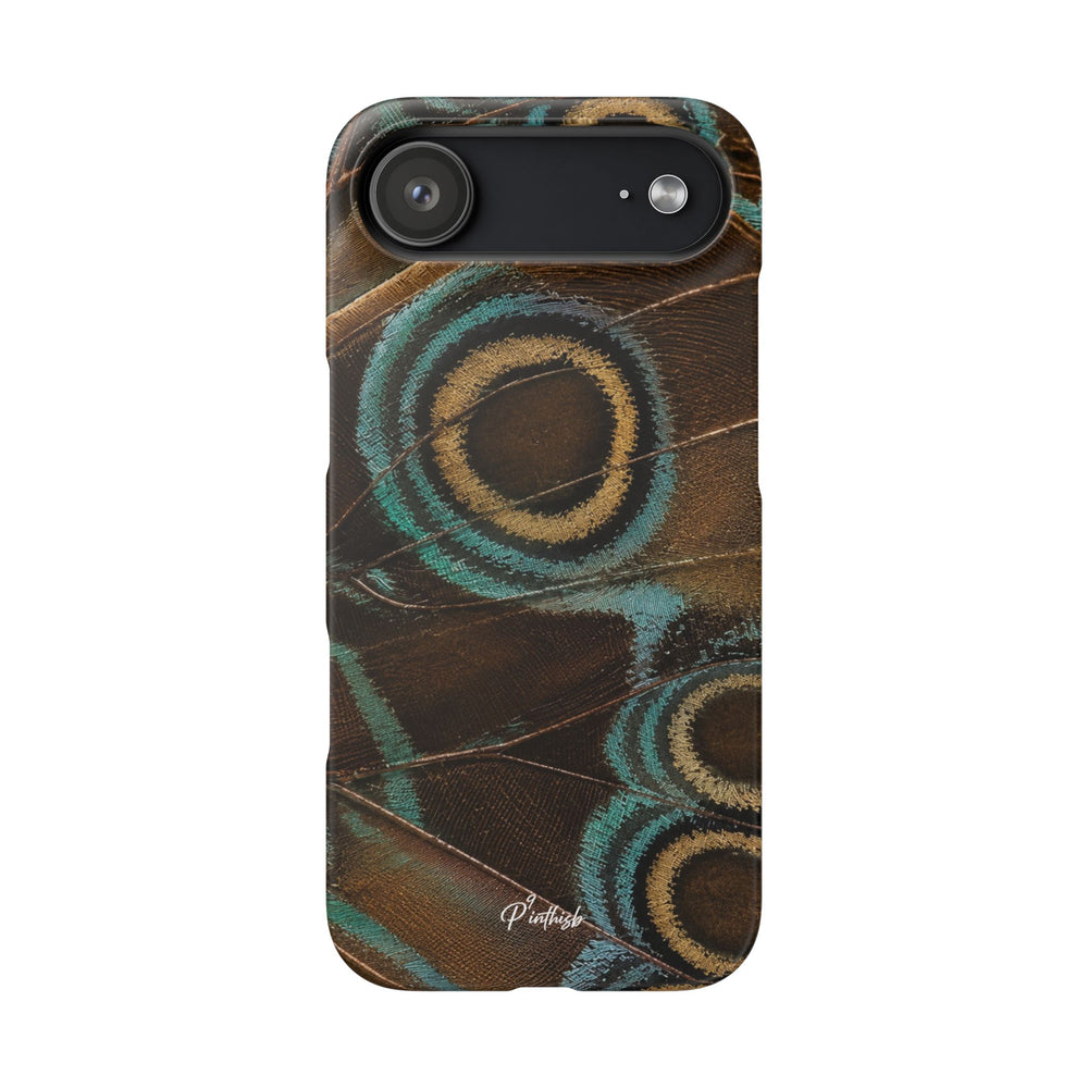 Peacock Feather Pattern Snap Case