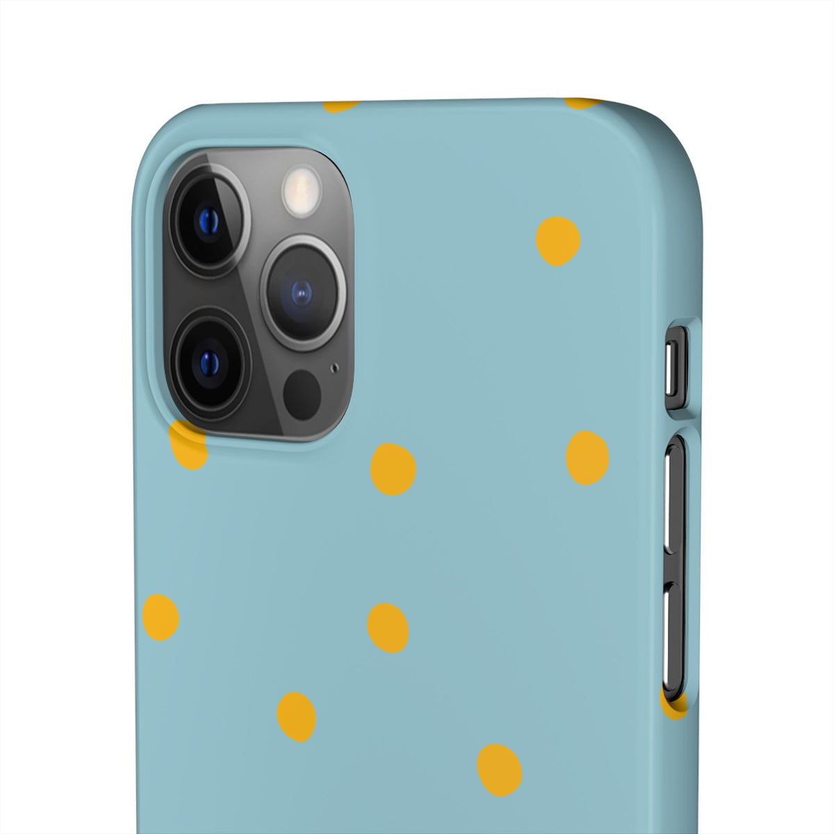 Blue & Yellow Polka Dot Snap Phone Case
