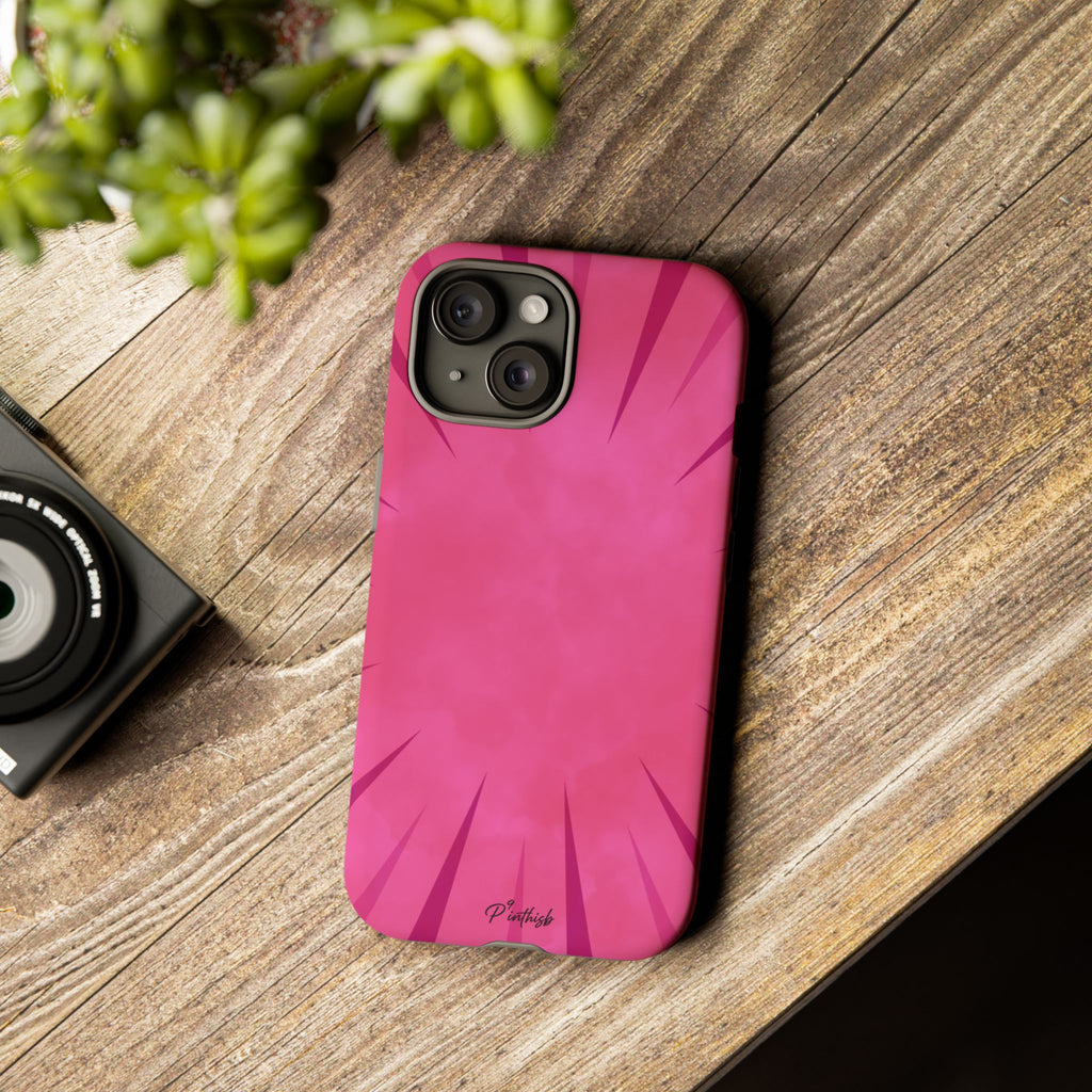 Pink Burst Tough Phone Case