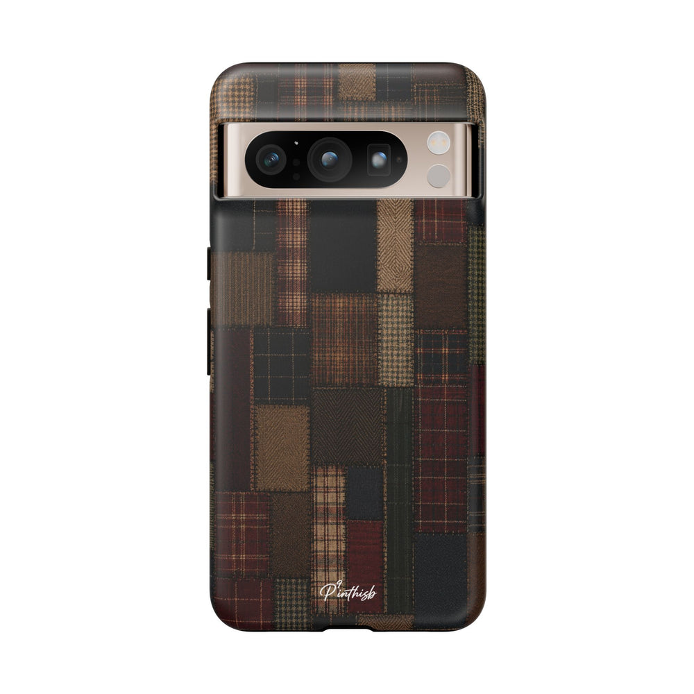 Plaid Patchwork Tough Phone Case