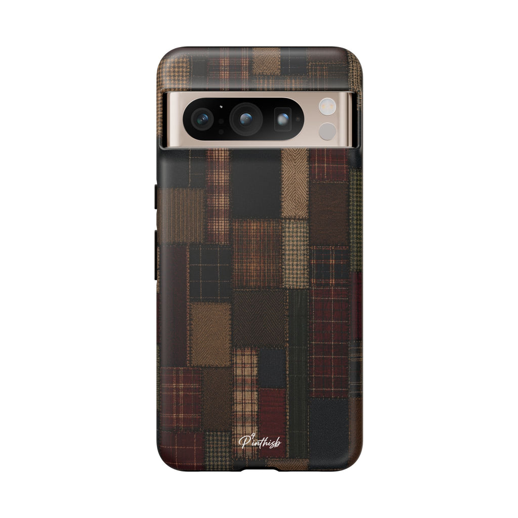 Plaid Patchwork Tough Phone Case