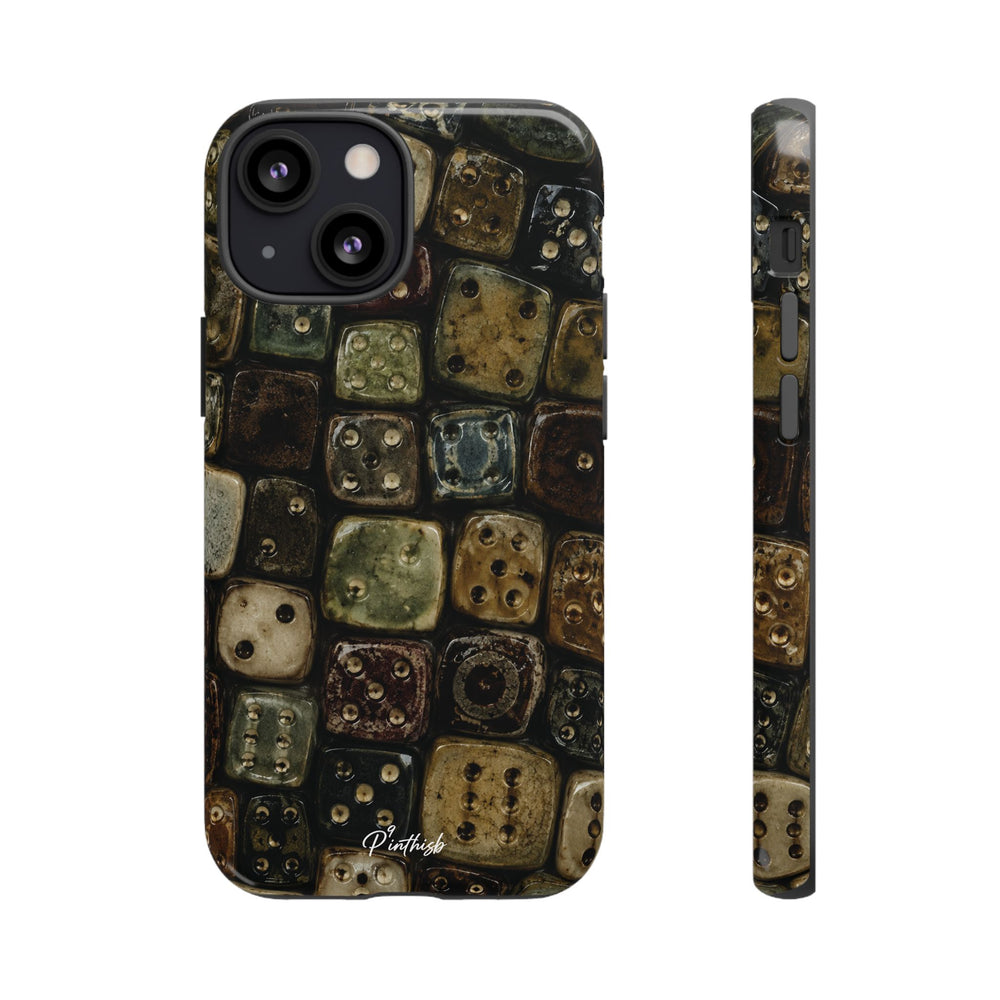 Vintage Dice Tile Phone Case