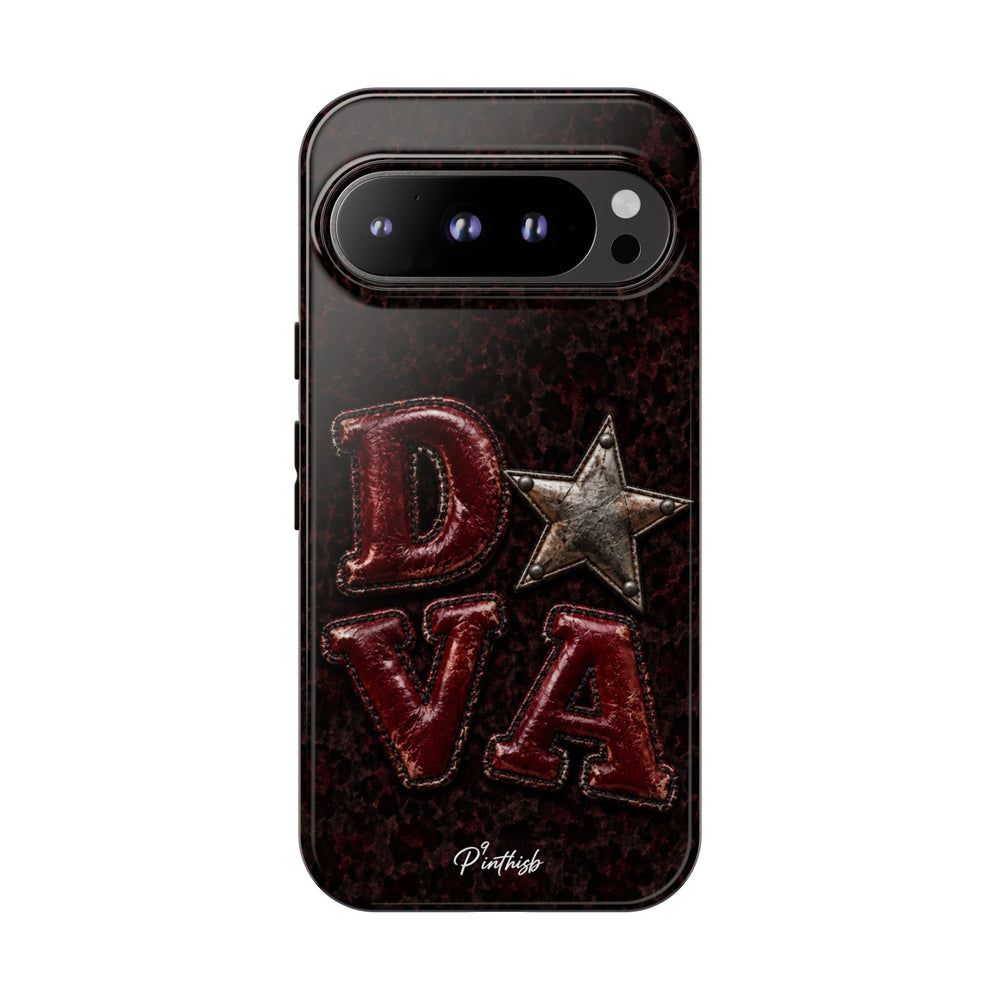 Geometric Blue Diamond Tough Phone Case