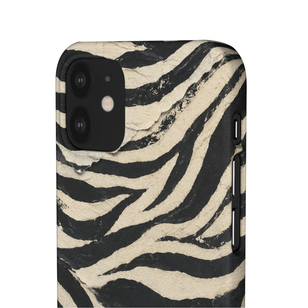 Wavy Peach & Mauve Snap Case
