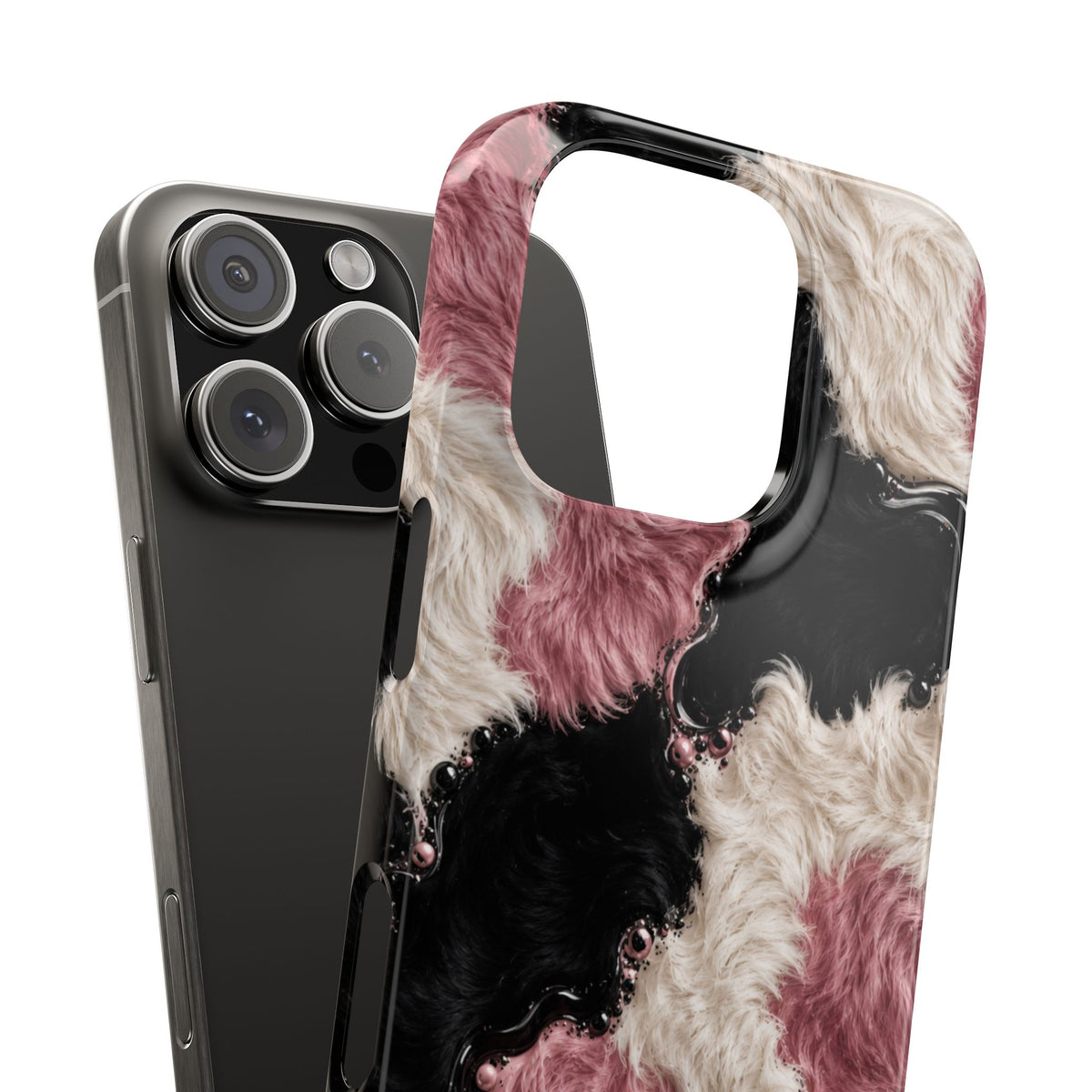 Cow Print Swirl Snap Case