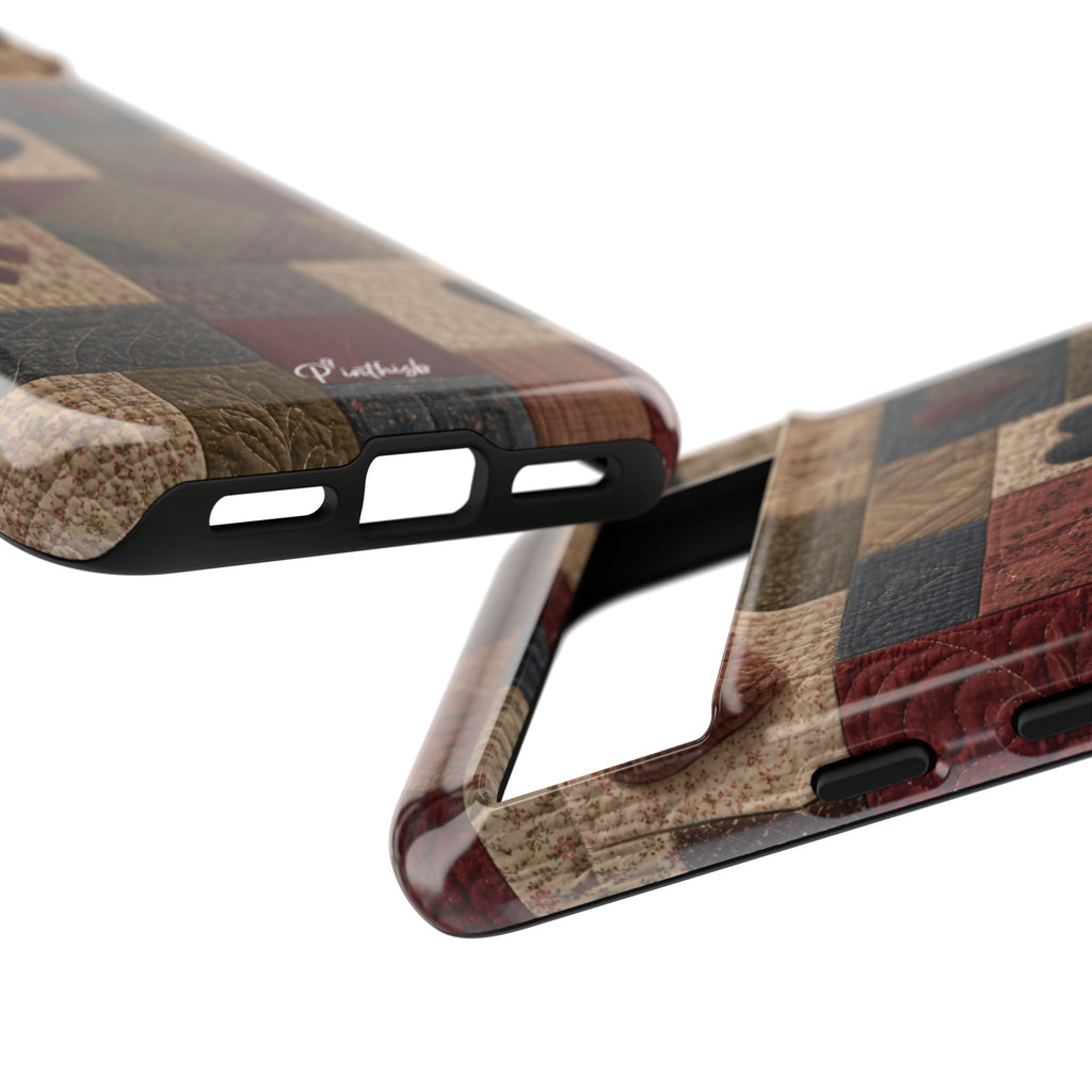 Patchwork Hearts Phone Case