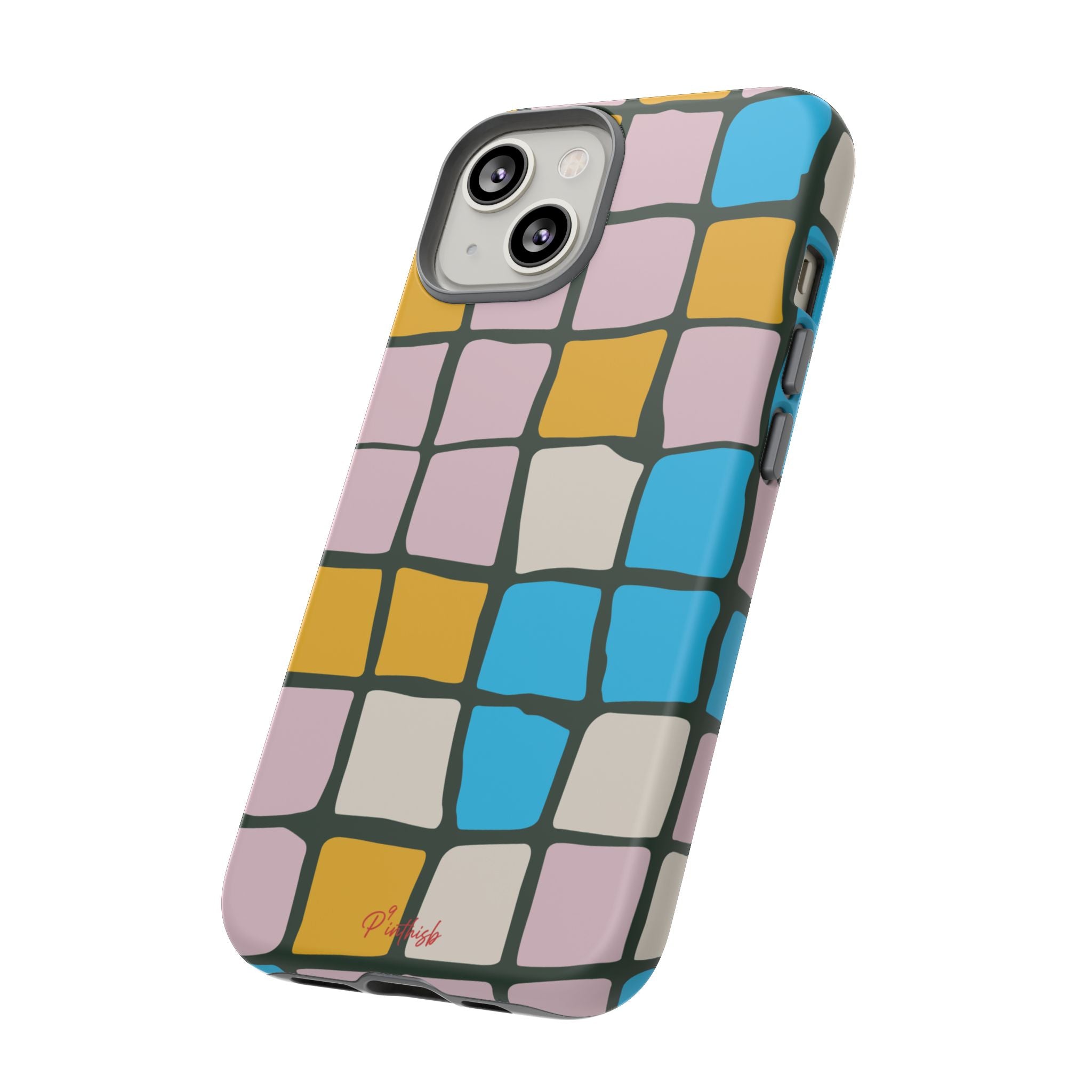 Color Grid Tough Phone Case