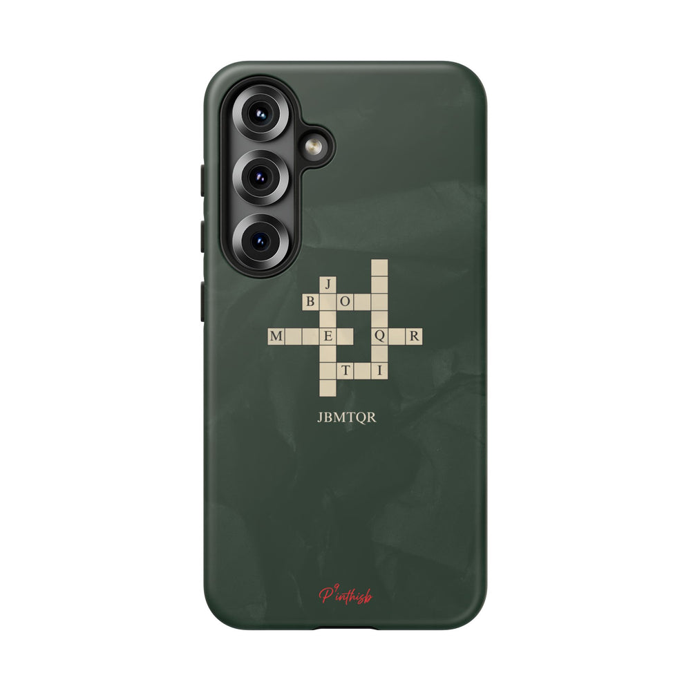 "JBMTQR crossword" Tough Phone Case