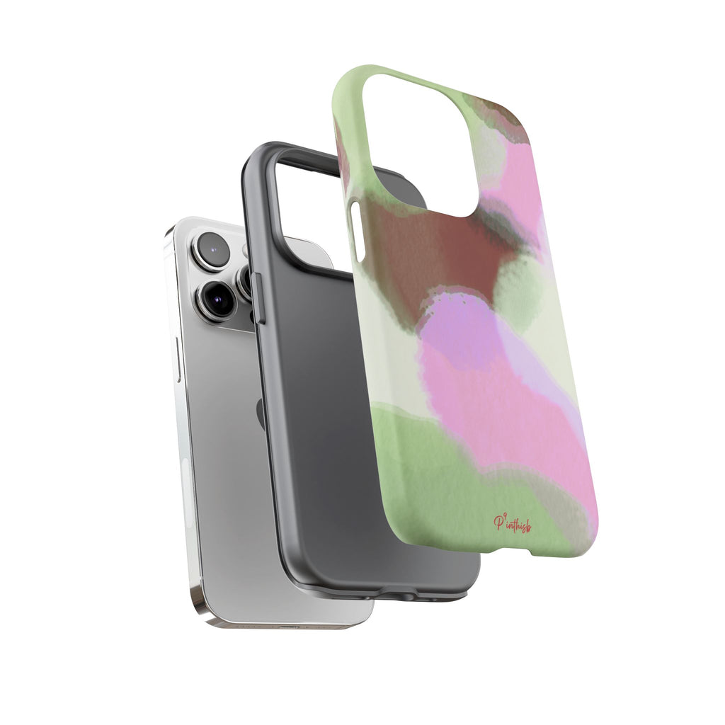 Abstract Pastel Camouflage Tough Phone Case
