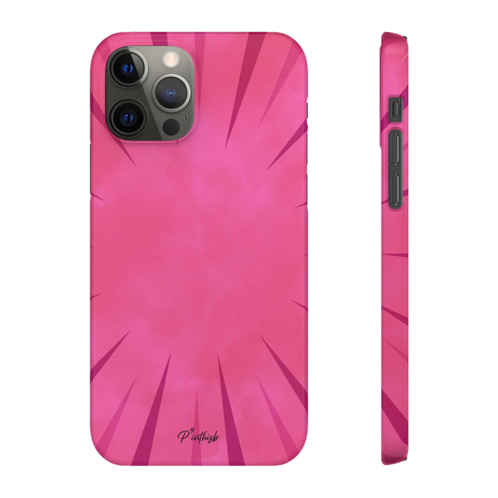 Pink Burst Snap Phone Case